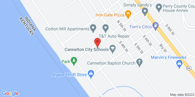 217 Washington St, Cannelton, Indiana, IN, 47520-9998 Map