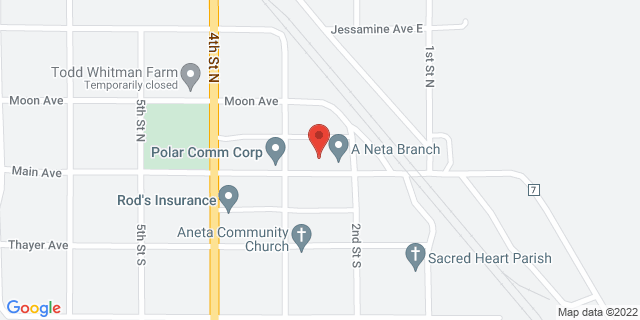 207 Main Ave, Aneta, North Dakota, ND, 58212-9998 Map