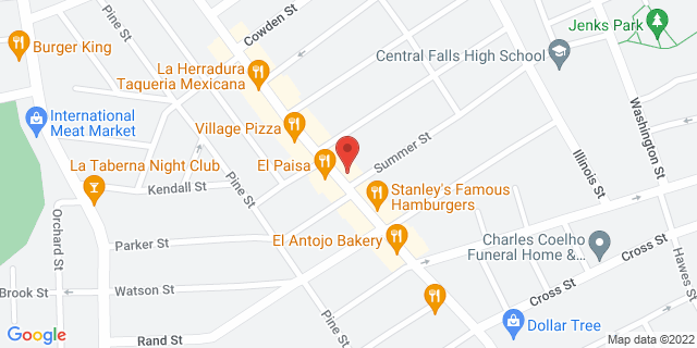 575 Dexter St, Central Falls, Rhode Island, RI, 02863-2603 Map