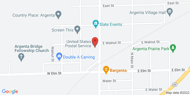 187 N North St, Argenta, Illinois, IL, 62501-9998 Map