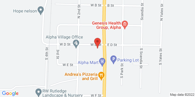 108 W D St, Alpha, Illinois, IL, 61413-9800 Map