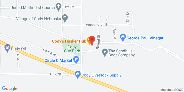 111 E Nebraska Ave, Cody, Nebraska, NE, 69211-9900 Map