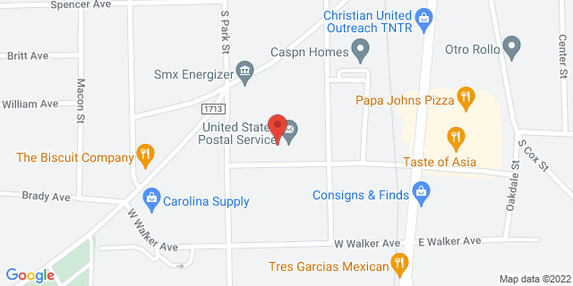 1030 S Church St, Asheboro, North Carolina, NC, 27203-6499 Map