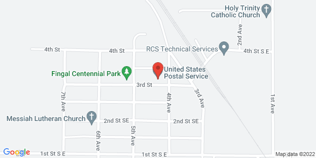 406 3Rd St, Fingal, North Dakota, ND, 58031-9998 Map