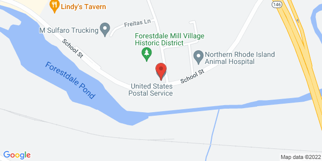 134 School St, Forestdale, Rhode Island, RI, 02824-9800 Map