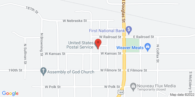 208 W Kansas St, Afton, Iowa, IA, 50830-1091 Map