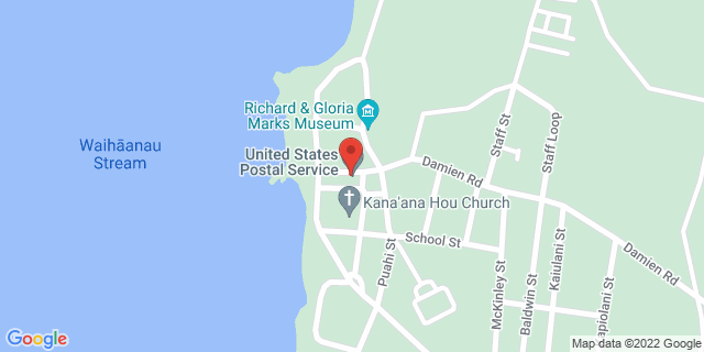 290 Beretania St, Kalaupapa, Hawaii, HI, 96742-9997 Map