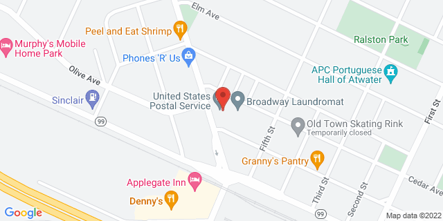 1599 Broadway Ave, Atwater, California, CA, 95301-9998 Map