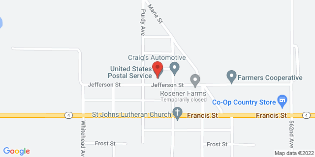 312 Jefferson St, Daykin, Nebraska, NE, 68338-3042 Map