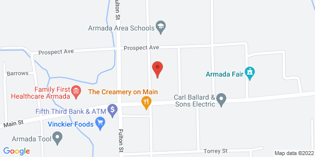 74260 Burk St, Armada, Michigan, MI, 48005-9998 Map