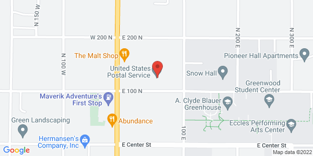 55 E 100 N, Ephraim, Utah, UT, 84627-2760 Map