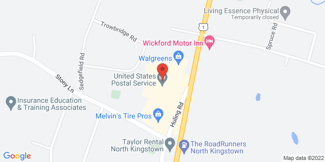 7715 Post Rd, North Kingstown, Rhode Island, RI, 02852-9998 Map