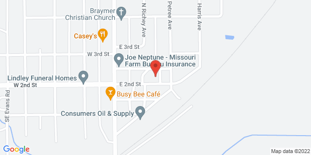 115 E 2Nd St, Braymer, Missouri, MO, 64624-9998 Map