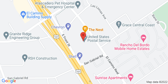 9800 El Camino Real, Atascadero, California, CA, 93422-5583 Map