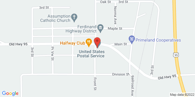 341 Main St, Ferdinand, Idaho, ID, 83526-9998 Map