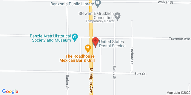 1035 Michigan Ave, Benzonia, Michigan, MI, 49616-9800 Map