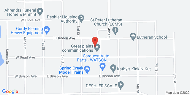 513 4Th St, Deshler, Nebraska, NE, 68340-9626 Map