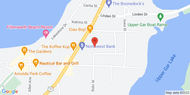 50 N Highway 71, Arnolds Park, Iowa, IA, 51331-7710 Map