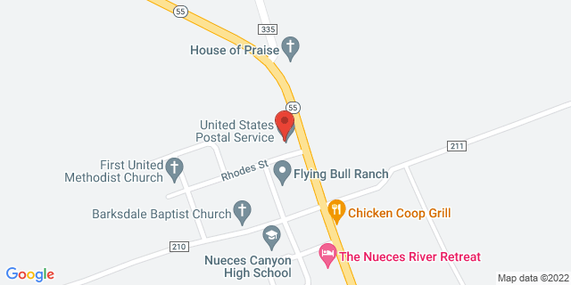 25594 S Highway 55, Barksdale, Texas, TX, 78828-9998 Map