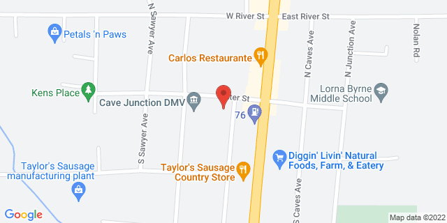 102 S Hussey Ave, Cave Junction, Oregon, OR, 97523-9372 Map