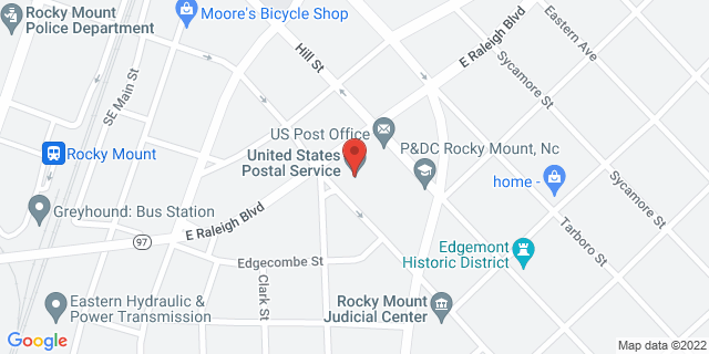 327 E Raleigh Blvd, Rocky Mount, North Carolina, NC, 27801-9998 Map