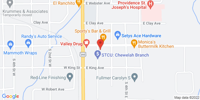 202 E Main Ave, Chewelah, Washington, WA, 99109-9998 Map