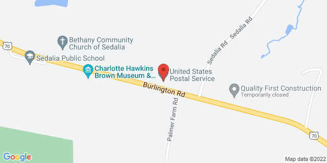 6151 Burlington Rd, Sedalia, North Carolina, NC, 27342-9801 Map