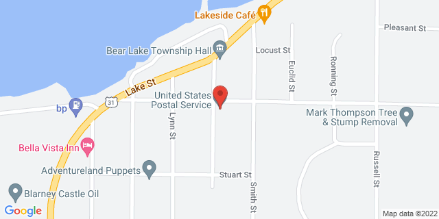 7777 Main St, Bear Lake, Michigan, MI, 49614-5123 Map