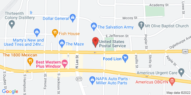 128 E Forsyth St Ste 100, Americus, Georgia, GA, 31709-9998 Map