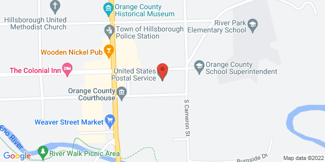 144 E King St, Hillsborough, North Carolina, NC, 27278-2686 Map