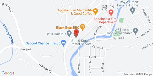 534 W Main St, Appalachia, Virginia, VA, 24216-9998 Map