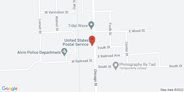 104 Chicago St, Alvin, Illinois, IL, 61811-9998 Map