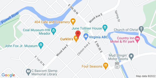 322 Wood Ave E Ste 2, Big Stone Gap, Virginia, VA, 24219-9998 Map