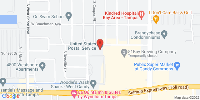 4520 W Oakellar Ave, Tampa, Florida, FL, 33611-9998 Map