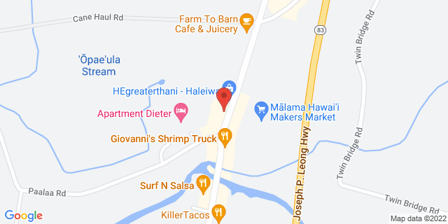 66-437 Kamehameha Hwy Ste 102, Haleiwa, Hawaii, HI, 96712-9998 Map