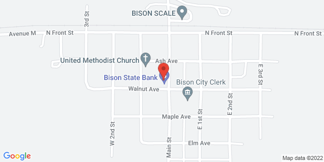 219 Main St, Bison, Kansas, KS, 67520-9998 Map