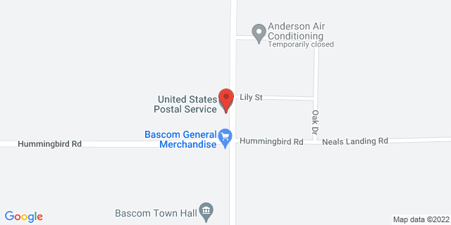 5011 Basswood Rd, Bascom, Florida, FL, 32423-9998 Map