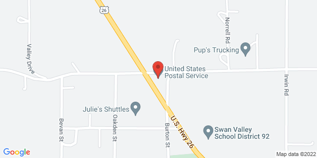 3373 Swan Valley Hwy, Irwin, Idaho, ID, 83428-9998 Map