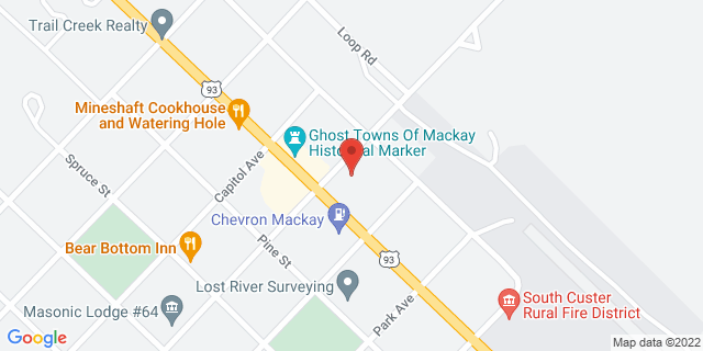 111 S Main St, Mackay, Idaho, ID, 83251-9998 Map