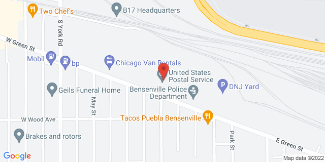 303 E Green St, Bensenville, Illinois, IL, 60106-2500 Map