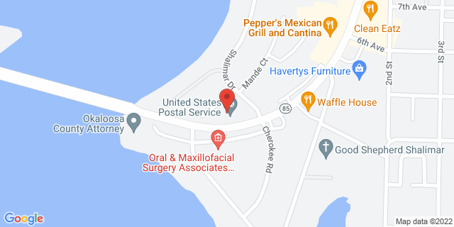 1000 N Eglin Pkwy, Shalimar, Florida, FL, 32579-9998 Map