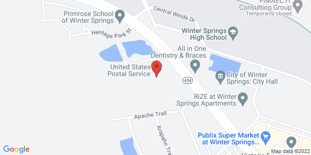 1065 E State Road 434, Winter Springs, Florida, FL, 32708-9998 Map