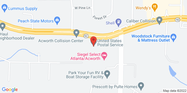 5944 Highway 92 Ste 100, Acworth, Georgia, GA, 30102-9998 Map