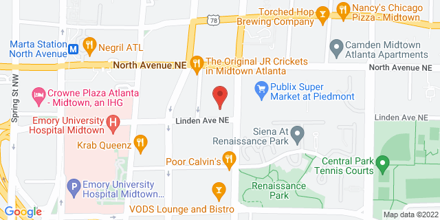 570 Piedmont Ave Ne, Atlanta, Georgia, GA, 30308-9998 Map