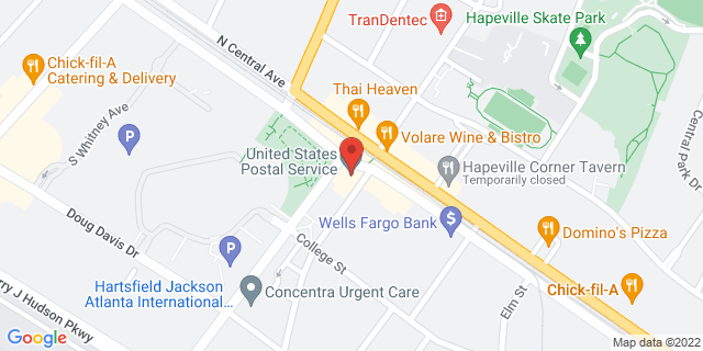 650 S Central Ave, Atlanta, Georgia, GA, 30354-9998 Map