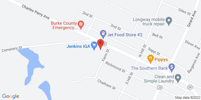 932 Perry Ave, Sardis, Georgia, GA, 30456-9998 Map