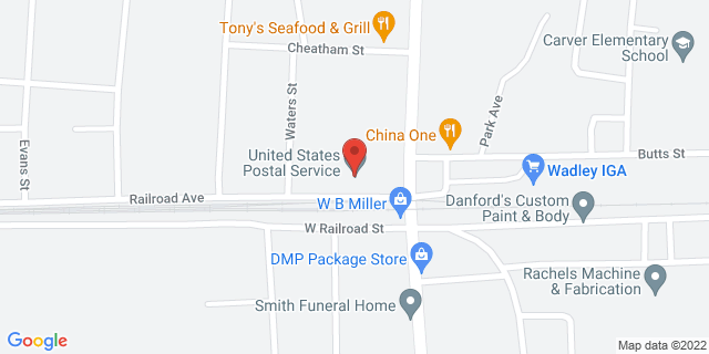 113 Railroad Ave, Wadley, Georgia, GA, 30477-9998 Map