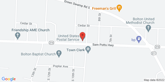 15315 Sam Potts Hwy, Bolton, North Carolina, NC, 28423-8407 Map