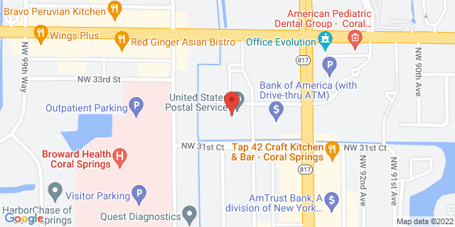 3255 Nw 94Th Ave, Coral Springs, Florida, FL, 33065-9998 Map