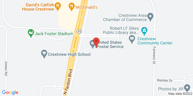 1325 Commerce Dr, Crestview, Florida, FL, 32539-9998 Map